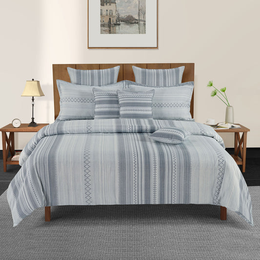 Indian Azure Bedding, 200 Thread Count Cotton Sheets, Geometric Bedding Set, Striped Cotton Comforter, Teal and Blue Bedspread, Luxurious Cotton Bed Linen, Monochromatic Bedroom Style, Earthy Bedding Design, Large Pattern Bedding, High-Quality Cotton Bed Set, Elegant Bedroom Decor, Contemporary Bedding Collection, Artistic Bedroom Pattern, Soft Touch Comforter Set, Premium Cotton Bedding, Comfortable Sleep Environment, Designer Bed Linen, Timeless Bedding Patterns, Stylish Bedroom Update.