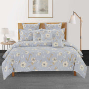 200TC Cotton Bedding Set, Grey Floral Bed Sheets, Muted Floral Bedding, Large Pattern Duvet Cover, Luxury Cotton Bed Linen, Elegant Floral Bedspread, Hypoallergenic Cotton Comforter, Soft Touch Bedding Set, Modern Floral Bedroom Decor, 100% Cotton Sheets, Tranquil Floral Design, Breathable Cotton Bedding, Durable Cotton Bed Set, Bedroom Style Update, Contemporary Bedding, Soft Grey Bedding, Premium Bed Linen, Artistic Bedroom Accent, Nature-Inspired Bed Set, Comfort Sleep Bedding