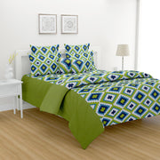 Symmetry in Spring - 200TC Vibrant Green Cotton AC Comforter