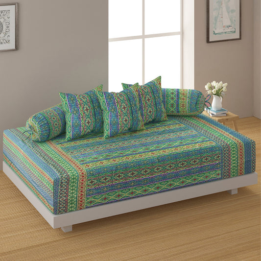 Bohemian cotton bedsheet, Exotic pattern bedding, Jewel-tone bedroom decor, Intricate design bedsheets, Luxury boho bed linen, Artistic cotton bedspread, Vibrant blue green bedsheet, Traditional motif bed cover, Rich patterned textile, Eclectic bedroom style, Ornamental bed decor, Indigo and emerald bedding, Old-world charm bedsheet, Mystical bedroom design, Bohemian sanctuary linen