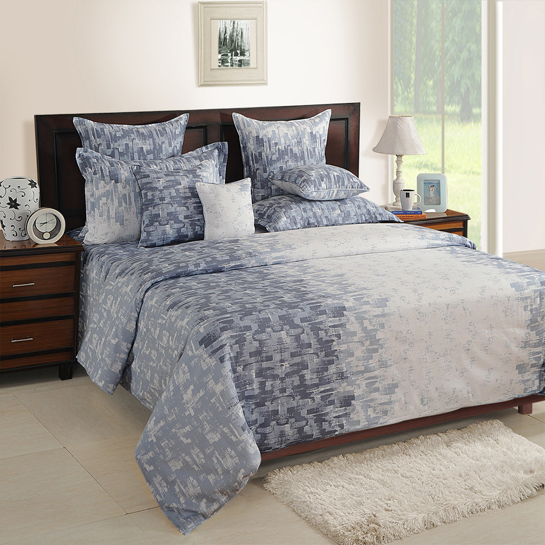 "abstract bedding set, navy and cream comforter, ink blue bedspread, satin cotton luxury, 250 thread count sheets, bedroom aesthetic, minimalist design, elegant home decor, high-quality bedding, serene sleep experience, sophisticated bedroom textiles, artistic duvet cover, navy cream bedroom palette, contemporary bedding style, soft satin finish, home linens, comforter set elegant, modern chic bedroom, premium bed linens, tranquil bedroom design"







