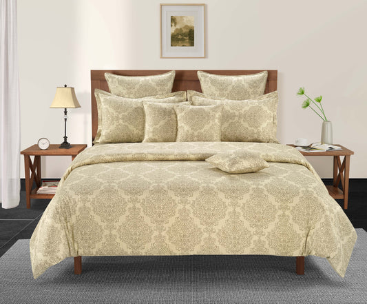 Beige gold damask bedding
White cotton satin bedspread
Majestic bedding collection
Aristocratic bed linen
Royal motif satin sheets
Beige and brown bedding set
Luxurious white damask duvet cover
250 thread count elegance
Hypoallergenic satin bedding
Opulent sleep sanctuary linens
Damask pattern comforter set
Regal weave bedding ensemble
Timeless bedspread design
Heritage-inspired bed linens
Elegant white cotton satin
Noble bedroom aesthetic sheets
Classic damask bedroom theme