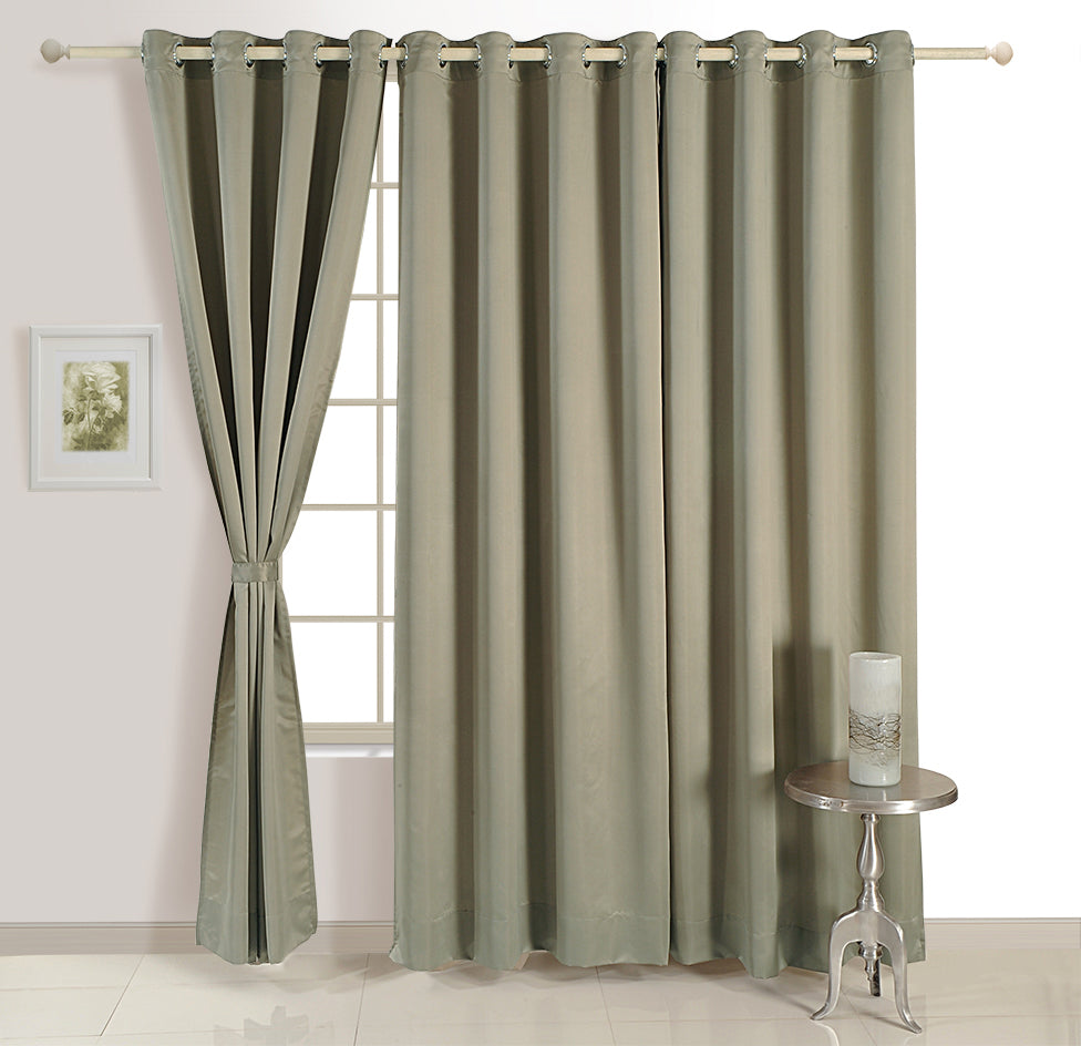 Steel Shade Curtain, Solid Plain Curtain, Dark Grey Curtain, 110GSM Polyester Curtain, 60% Blackout Curtain, Modern Home Decor, Durable Curtains, Easy Installation Curtain, Swayam Curtains