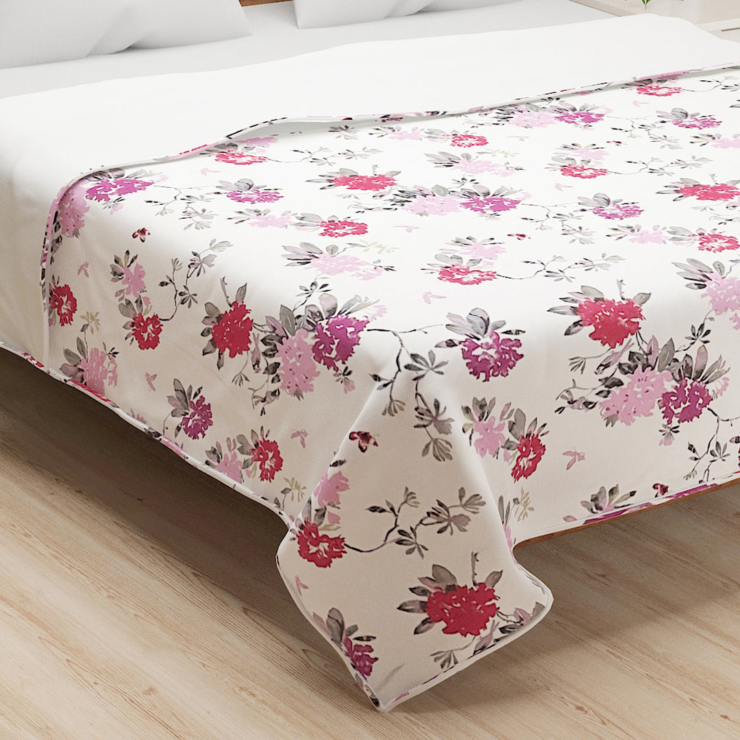  Charm Blossoms bedding, floral cotton bedsheet, 210 thread count sheets, elegant flower design, breathable cotton linen, charming bedroom decor, quality soft bedspread.