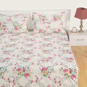 :
"garden-themed bedding, cotton satin sheets, floral bedspread, 250TC cotton bedding, off-white floral comforter, nature-inspired bed set, premium bedding collection, earth tone bedroom decor, luxury floral duvet cover, elegant off-white bed linen."