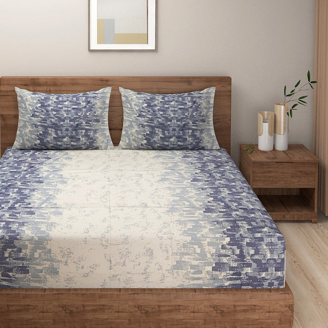 "abstract bedding set, navy and cream comforter, ink blue bedspread, satin cotton luxury, 250 thread count sheets, bedroom aesthetic, minimalist design, elegant home decor, high-quality bedding, serene sleep experience, sophisticated bedroom textiles, artistic duvet cover, navy cream bedroom palette, contemporary bedding style, soft satin finish, home linens, comforter set elegant, modern chic bedroom, premium bed linens, tranquil bedroom design"







