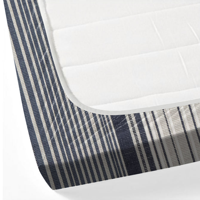 Geometric Mosaic 210TC Indigo Stripe Harmony Bedsheet Set