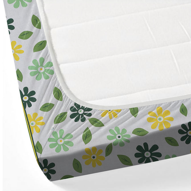 Daisy Field Whispers 160TC Pure Cotton  - Spring’s Embrace Bedsheet Set