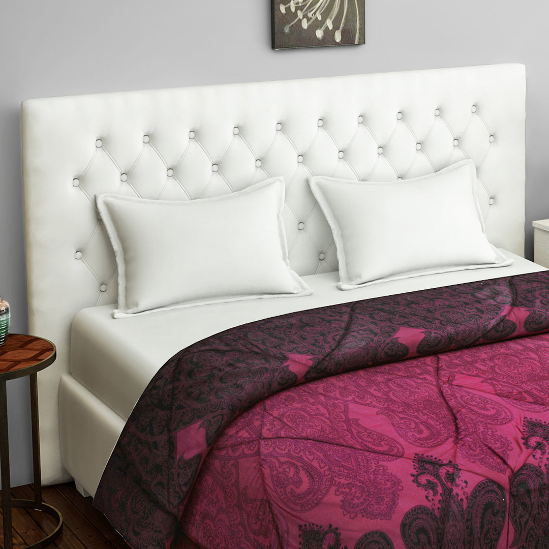 
"ethnic motif bedding, deep magenta bedspread, luxury satin sheets, ethnic pattern duvet cover, rich pink bedding set, wine colored bed linen, opulent bedroom design, traditional motif comforter, elegant home decor textiles, magenta satin bedding, sophisticated bedroom style, heritage pattern bed set"