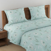 Sea Green Bedding, 200TC Cotton Sheets, Floral Cotton Bedding, Soft Green Duvet Cover, Sustainable Bed Linen, Sea Inspired Bedroom, Hypoallergenic Bed Set, Natural Cotton Bedspread, Calming Bedroom Decor, Luxury Cotton Sheets, Large Floral Print Bedding, Tranquil Bedroom Design, High-Quality Cotton Bedding, Eco-Friendly Bedding Solutions, Comfortable and Soft Bedding, Elegant Sea Green Bed Linen, Designer Floral Bedspread, Oceanic Bedroom Theme, Relaxing Sleep Environment, Stylish Bed Cover