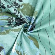 Aqua Florals bedding, sea garden bedspread, 160TC floral sheets, oceanic blue florals, striped green bedding, 100% cotton sea life comforter, hypoallergenic floral bed set, sea coral patterns, undersea themed bedroom, tranquil ocean decor, marine life duvet cover, botanical sea design, comfortable cotton bed linens, soothing bedroom textiles, high-quality cotton material, mesmerizing underwater print, cozy marine ecosystem theme, vibrant coral reef bedding, soothing sea life patterns.