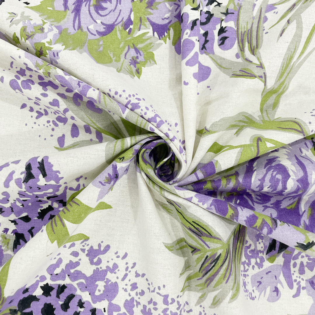 Whispering Lilacs bedding, 160TC purple garden bedspread, floral mix n match sheets, 100% cotton floral bedding, purple white green bedroom, violet grape comforter, luxurious cotton duvet, hypoallergenic floral linen, spring bloom bed set, vibrant bedroom decor, botanical print bedding, serene garden theme, elegant floral patterns, cozy bedroom textiles, high-quality cotton fabric, comfortable and breathable, botanical bedroom aesthetics, lilac-inspired bedding collection, nature-themed sleep sanctuary