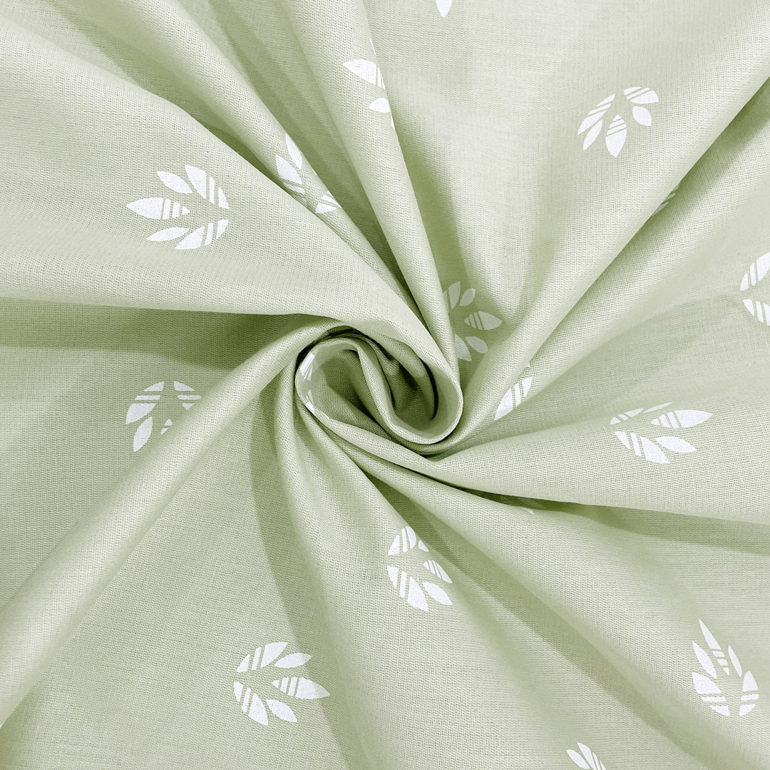 Sage green bedding, botanical bed linen, cotton satin comfort, 250 thread count luxury, geometric foliage patterns, soft sage bedroom aesthetic, natural design bedding, refined bedroom textiles, chic sage sheets, breathable fabric, organic pattern bedspread, tranquil sleeping space