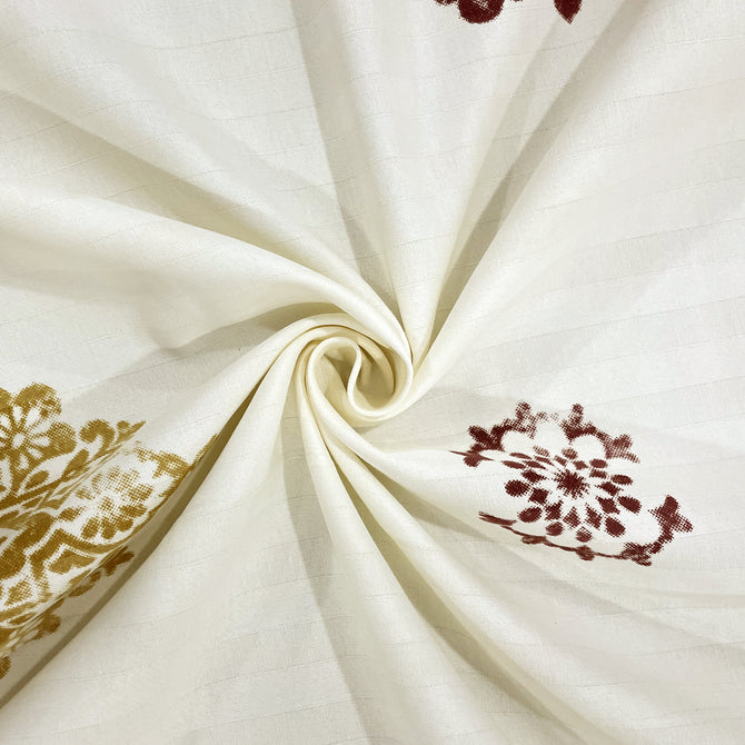 Mandala bedding set, cotton satin duvet cover, 250 thread count luxury, earthy mandala design, brown yellow bedroom decor, off-white mandala comforter, large pattern bedding, hypoallergenic bedspread, mandala satin sheets, elegant motif bed linens.