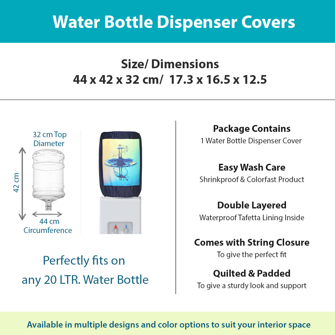 Printed, Water conservation Bottle Dispenser Cover