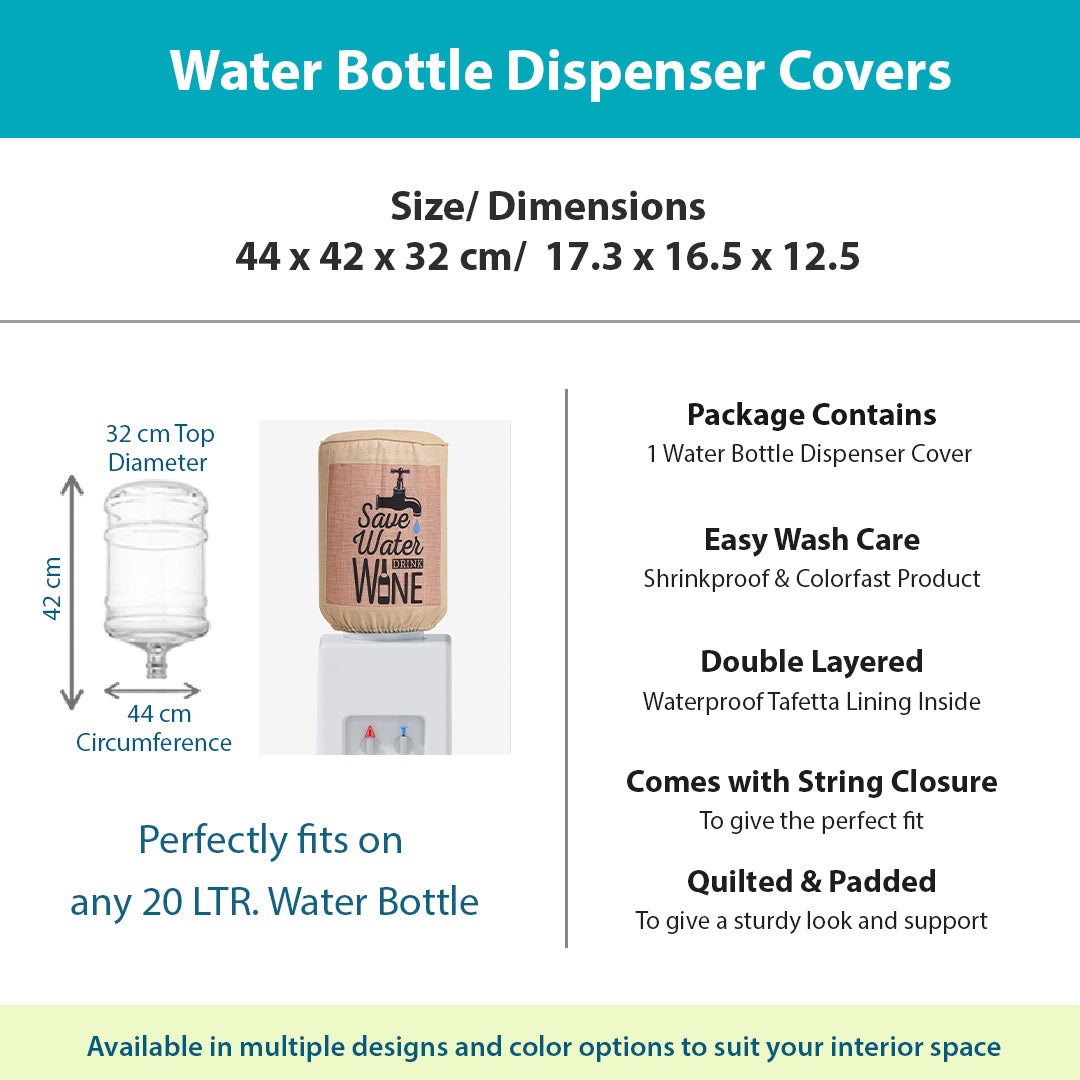 Save water drink Wine Bottle Dispenser Cover