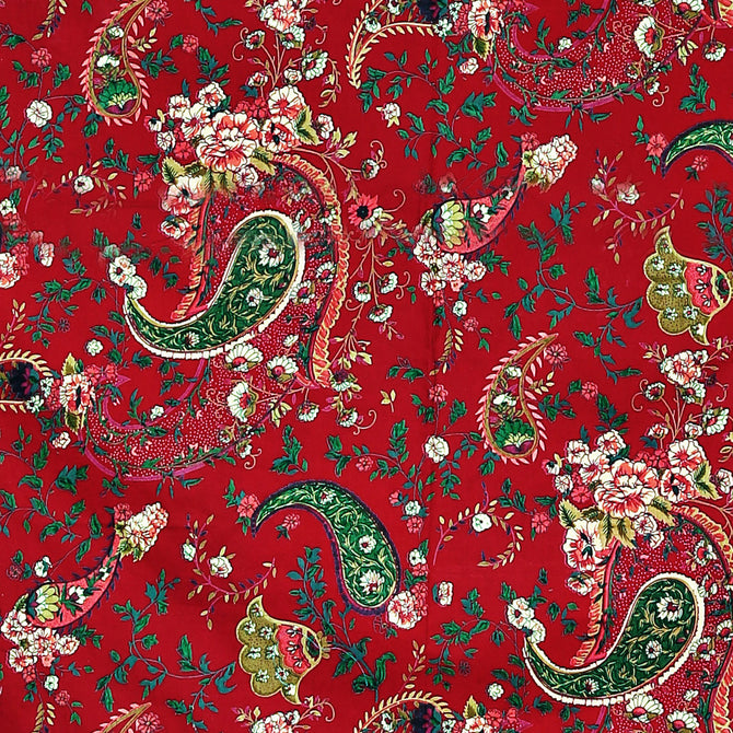 Crimson paisley bedsheet, luxury cotton bedding, 200 thread count bed linens, maroon floral pattern, garden-inspired bedspread, traditional paisley bed set, opulent bedding collection, crimson garden bedroom, artisanal paisley design, high-quality cotton bed sheets, regal bedroom decor, paisley cotton duvet set.