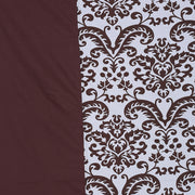 Baroque bedsheet set, geometric pattern bedding, 200 thread count cotton sheets, brown and white bedspread, luxury motif linens, chocolate brown bedroom decor, elegant cotton bed set, sophisticated bedroom design, baroque style duvet cover, classic home textiles, premium cotton bed linens.