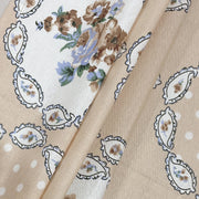 Peach paisley bedsheet, Roto cotton bedding set, Elegant European pattern, 144 thread count luxury, Traditional paisley print bed linen, Soft color bedsheet set, Delicate design cotton sheets, Comfortable elegant bedding, Roto fabric bedsheets, and Classic paisley bedspread offer a touch of timeless elegance to your bedroom decor. 