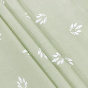 Sage green bedding, botanical bed linen, cotton satin comfort, 250 thread count luxury, geometric foliage patterns, soft sage bedroom aesthetic, natural design bedding, refined bedroom textiles, chic sage sheets, breathable fabric, organic pattern bedspread, tranquil sleeping space