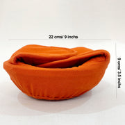 Bright Rust Orange  Solid Round Bread Basket