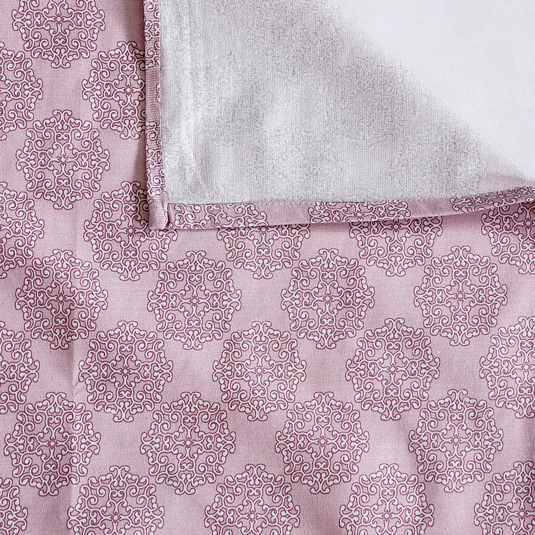 Pink Petal Blossoms 144TC Roto Cotton Bedsheet Set